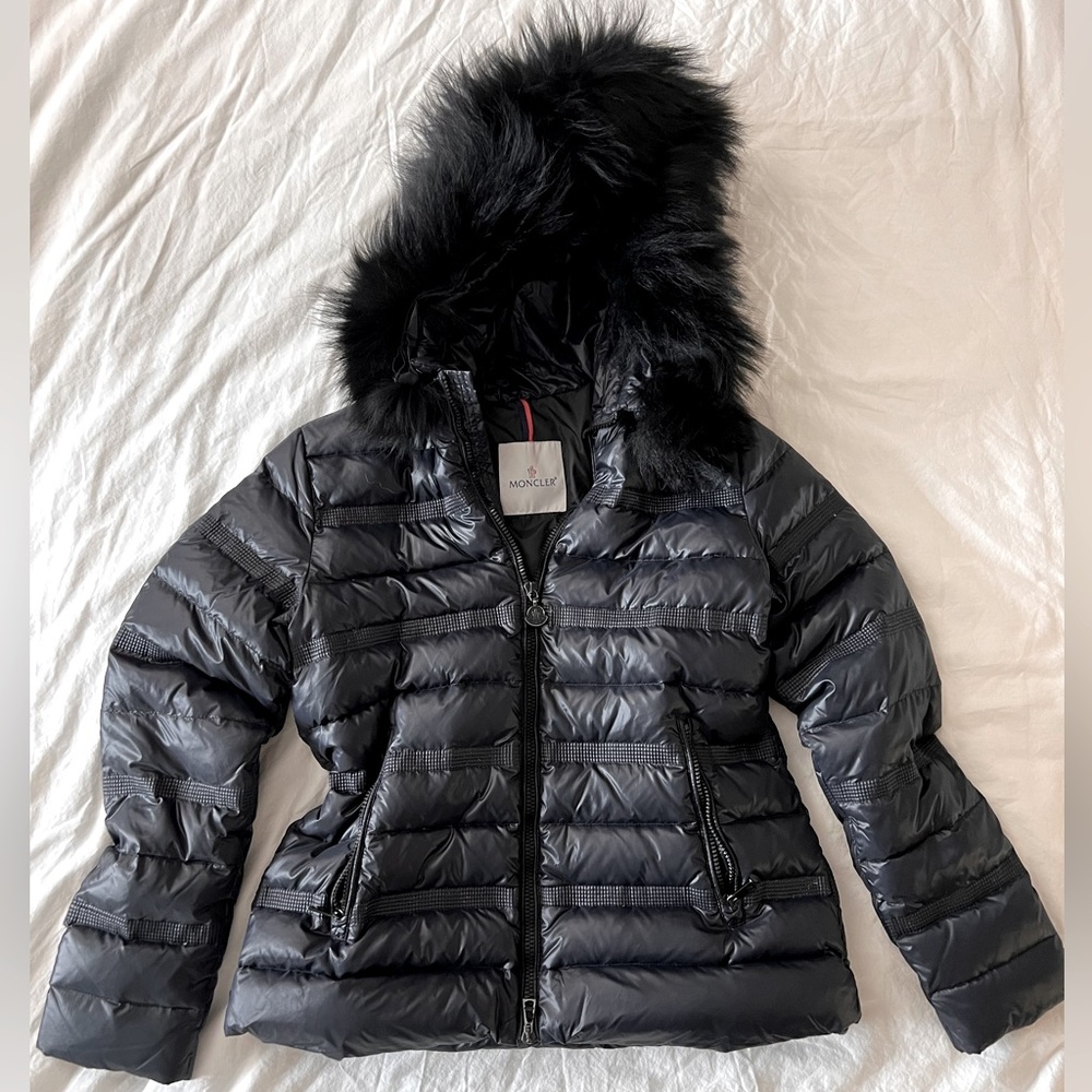 Original Moncler jacket. Black. Size Small.